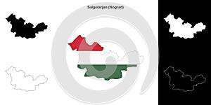 Salgotarjan outline map