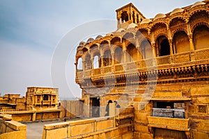 Salim Singh ki Haveli, historical architecture in Jaisalmer, India