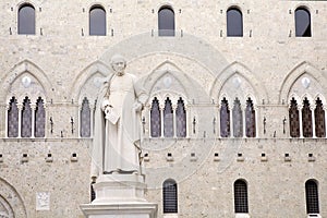 Salimbeni square, Siena, Tuscany Italy