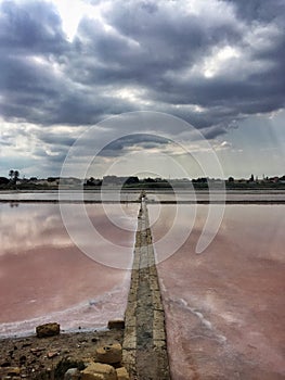 Salina farm in marsala Italy