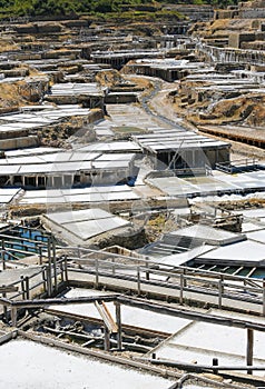 Salinas de Anana in Basque Country, Spain