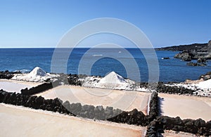 Salinas de Fuencaliente, salt evaporation ponds