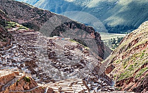 Salinas de Maras, salt evaporation ponds, near Cusco, Peru