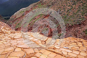 Salinas de Maras - salt evaporation ponds near town of Maras in