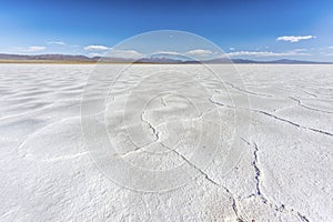 The Salinas Grandes in Jujuy, Argentina. photo