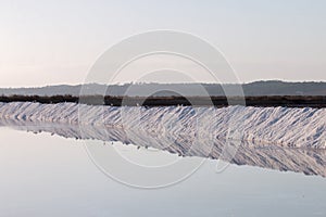 Saline evaporation ponds