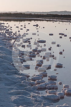 Saline evaporation ponds