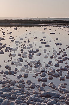 Saline evaporation ponds