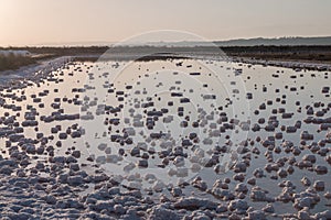 Saline evaporation ponds