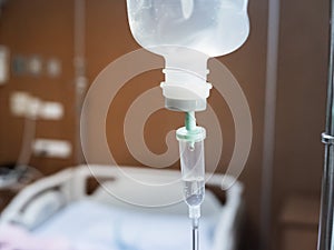 Saline iv drip fluid intravenous drop hospital room