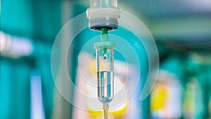 Saline iv drip fluid intravenous drop hospital room,medical concept,treatment emergency