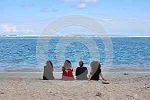 Saline les Bains, beach Reunion Island.