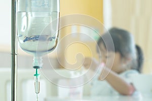 saline solution and child patients