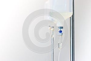 Saline solution for intravenous infusion