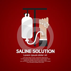 Saline Solution Medical Concept