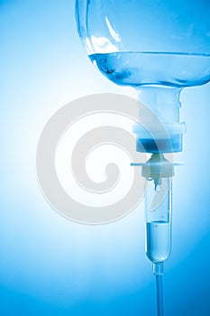 Saline solution in vignette style