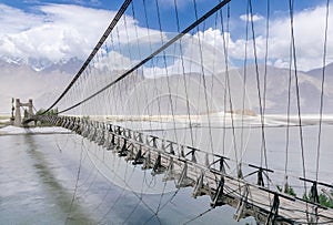 Old Saling Bridge over Shyok River, Khaplu photo