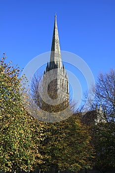 Salisbury Cathedral in Autumn