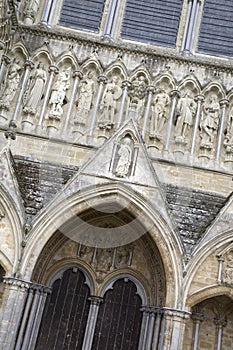 Salisbury Cathedral Facade, England