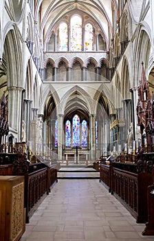 Salisbury Cathedral Interior Aisle