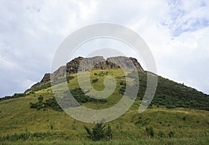 Salisbury Crags in Holyrood park in the centre of Edinburgh