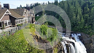 Salish Lodge and Spa Above Snoqualmie Falls