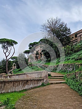 Salita delle pendici dell\'Aventino, Rome, park photo