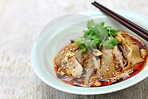 Saliva chicken, mouthwatering chicken, China Sichuan cuisine photo