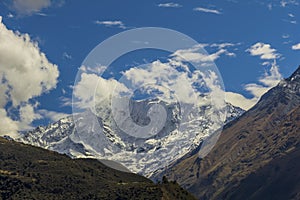 Salkantay snowcapped peak Cuzco Peru photo