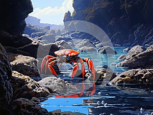 Sally lightfoot crabs Galapagos