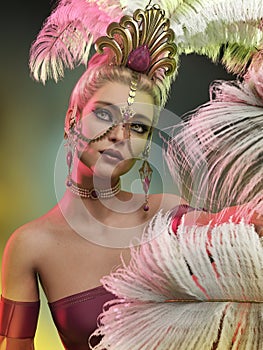 Sally the Showgirl, 3d CG