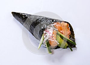 Salmon Avocado Hand Roll Temaki