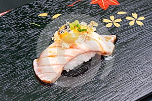 salmon burn sushi