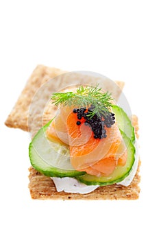 Salmon with Caviar