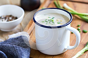 Salmon and Corn chowder soup