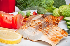 Salmon diet food