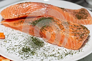 salmon dish
