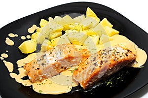 Salmon dish