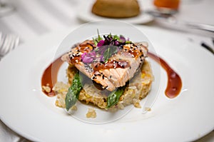 Salmon dish