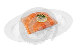 Salmon fillet; Clipping Path