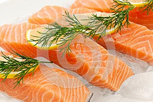 Salmon fillets