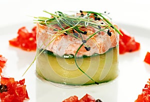 Salmon fish dish