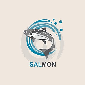 Salmon fish icon