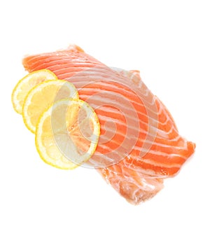 Salmon with Lemon Slices