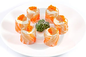 Salmon maki roll