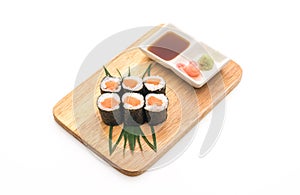 salmon maki sushi- japanese food style