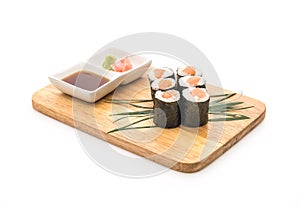 salmon maki sushi- japanese food style