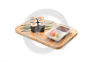 salmon maki sushi- japanese food style