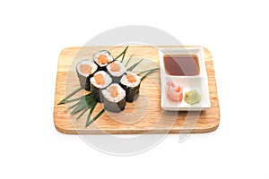 salmon maki sushi- japanese food style