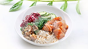 Salmon poke bowl